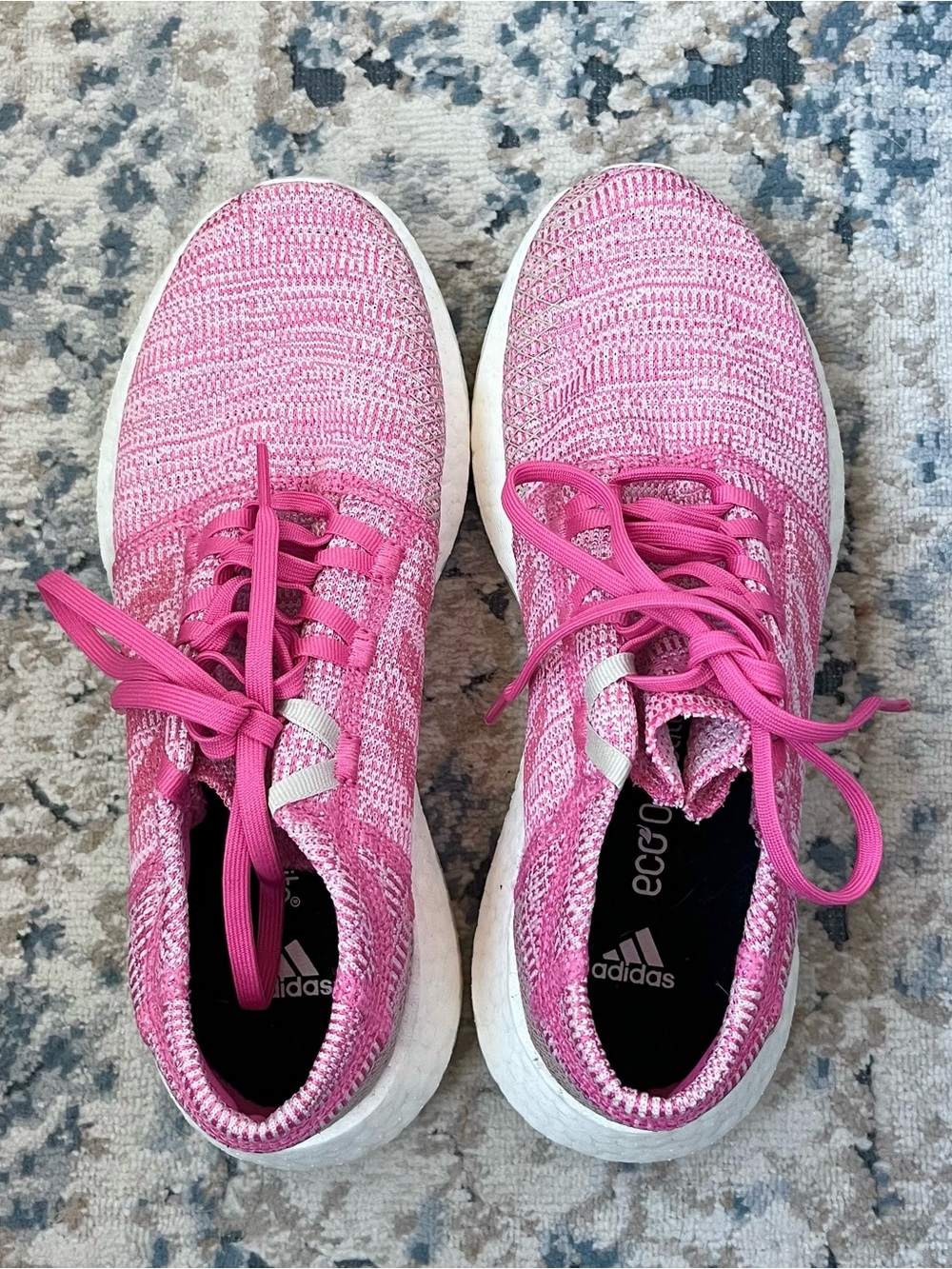adidas Women’s Pink Knit Athletic Sneakers
